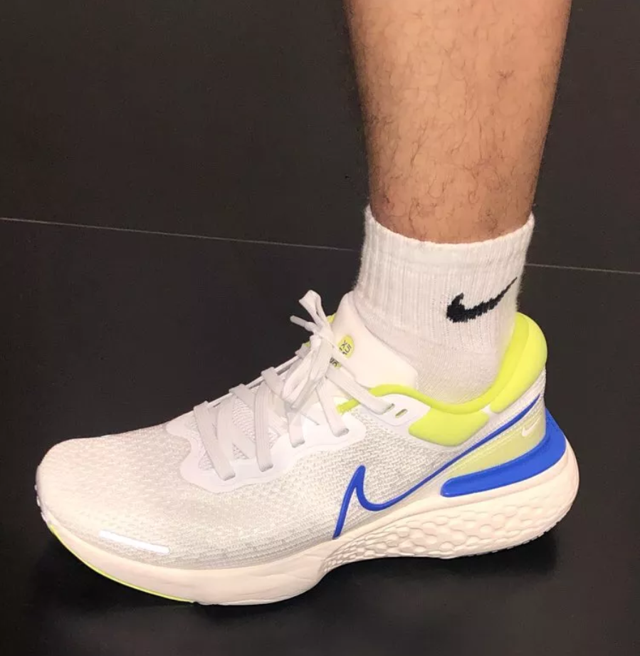 Giày Nike ZoomX Invincible Run Flyknit 'White Cyber Blue' CT2228-101 - Ảnh 2