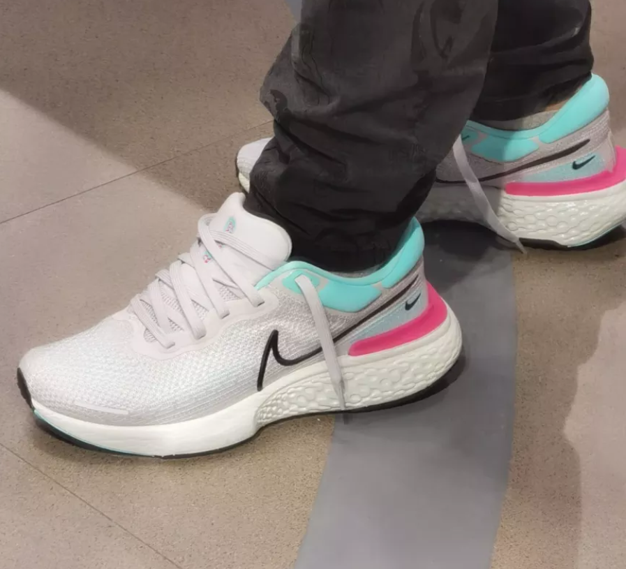 Giày Nike ZoomX Invincible Run Flyknit 'Grey Fog Dynamic Turquoise' CT2228-003 - Ảnh 3