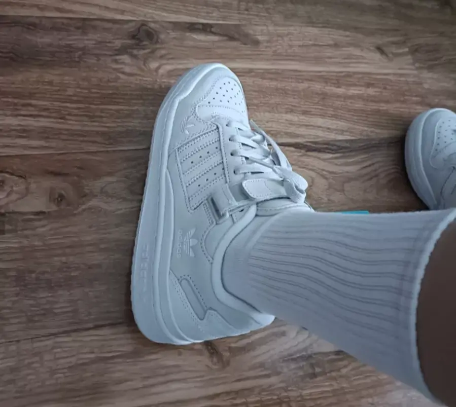 Alternative view of Giày Adidas Forum Low 'Grey Cloud White' H01946