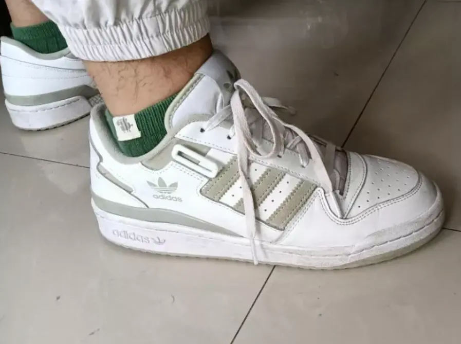 Alternative view of Giày Adidas Forum Low 'White Halo Green' GZ8958