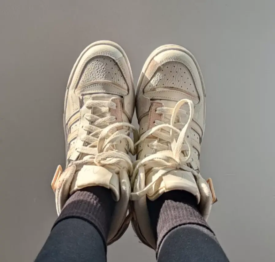 Giày Adidas Forum Exhibit Mid 'Cream Pink' H01922 - Ảnh 5
