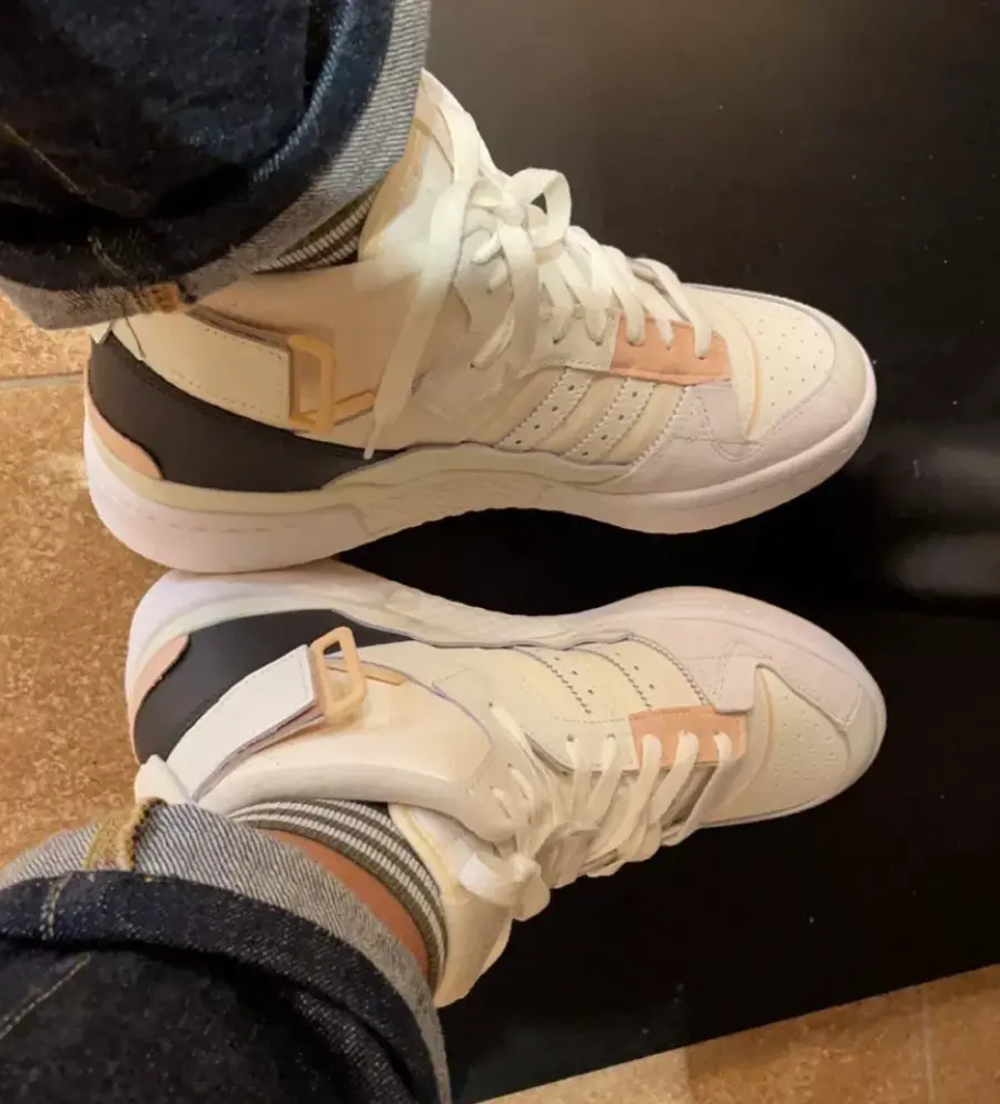 Giày Adidas Forum Exhibit Mid 'Cream Pink' H01922 - Ảnh 4