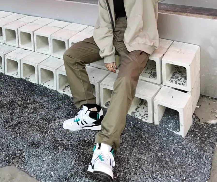 Alternative view of Giày Adidas Forum Exhibit Mid 'Green White' H01921