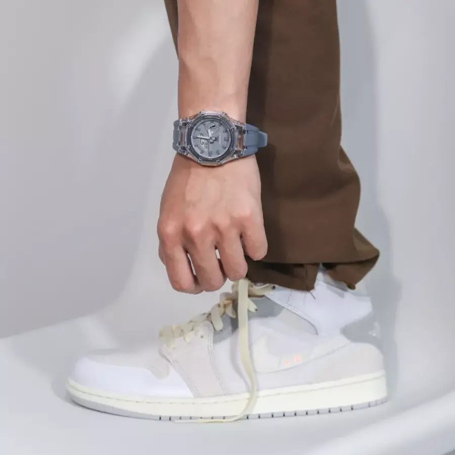 Giày Nike Air Jordan 1 Mid SE Craft Inside Out 'White Grey' DQ3726-100 - Ảnh 3