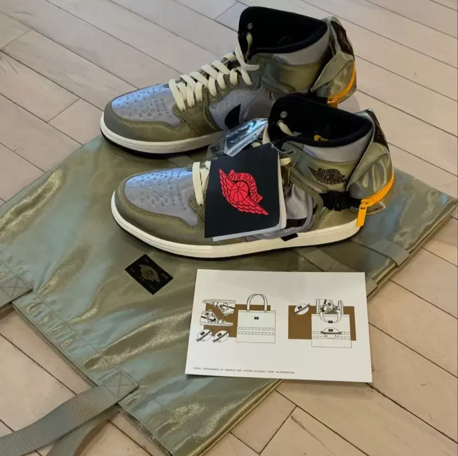 Giày Nike Air Jordan 1 Retro High OG SP Utility 'Neutral Olive' DO8727-200 - Ảnh 4