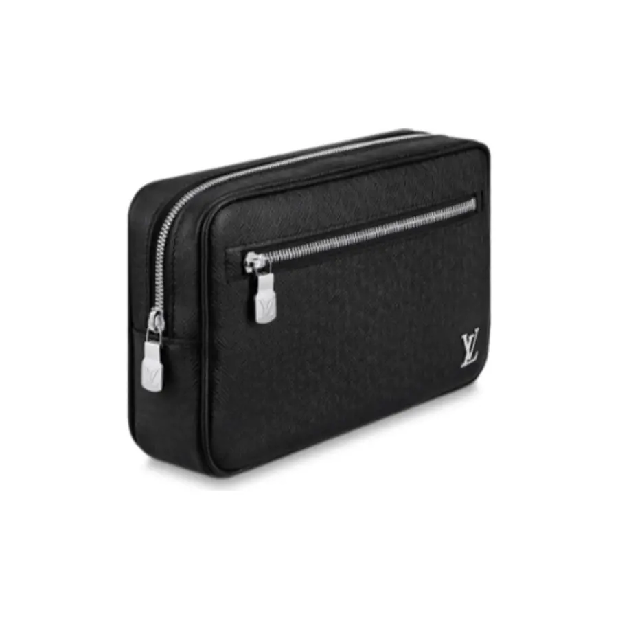 Túi Louis Vuitton Pochette Kasai Taiga 'Black' M30441 - Ảnh 3