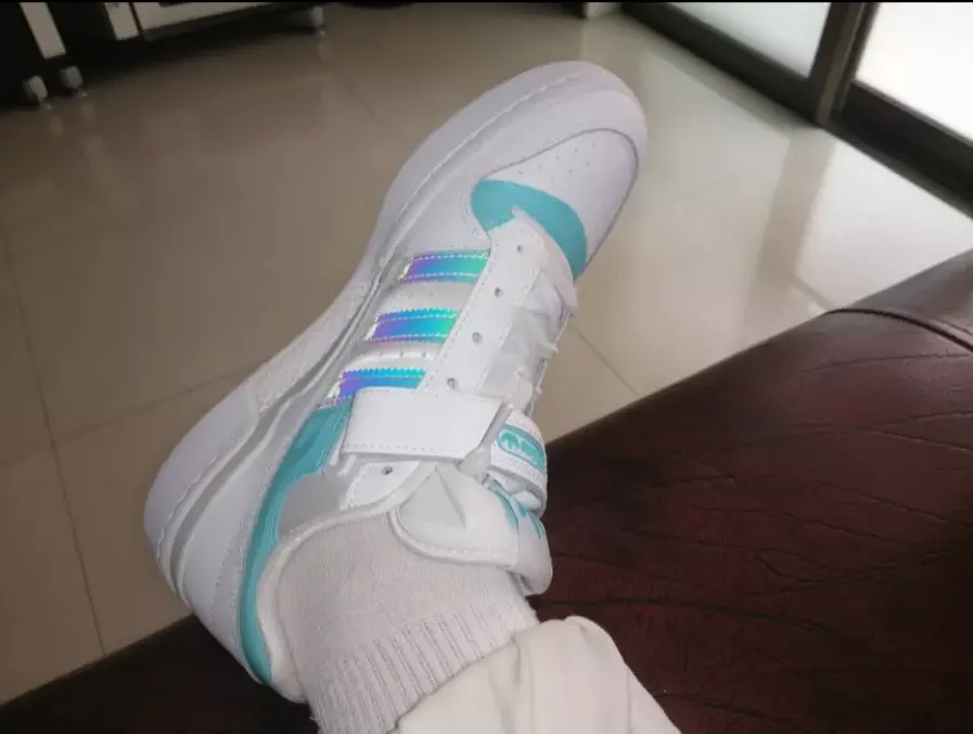 Alternative view of Giày Adidas Forum Low 'White Iridescent' GX3398