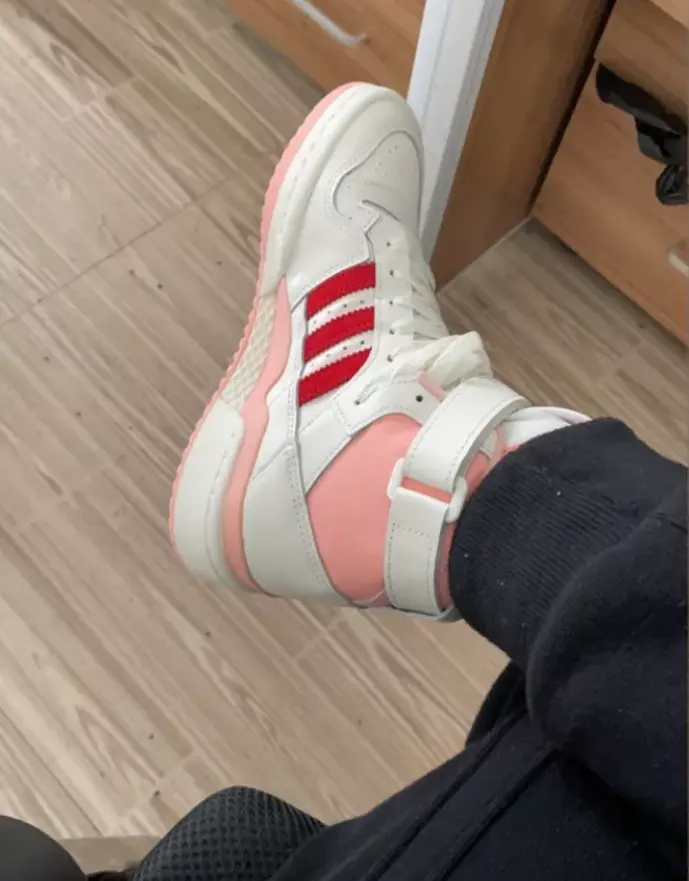 Giày Adidas Originals Forum 84 Hi 'White Red' H01670 - Ảnh 3