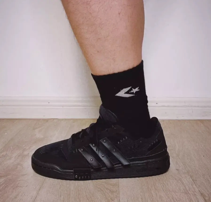Giày Adidas Melting Sadness × Originals Forum Low 'Core Black' GW8726 - Ảnh 4