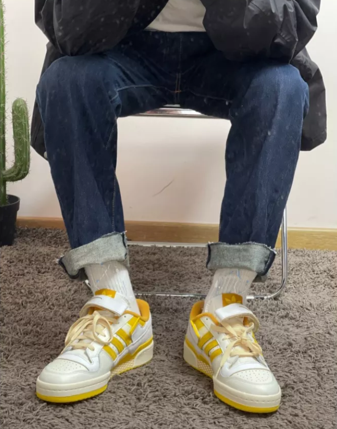 Giày Adidas Forum 84 Low 'White Yellow' GX4537 - Ảnh 4