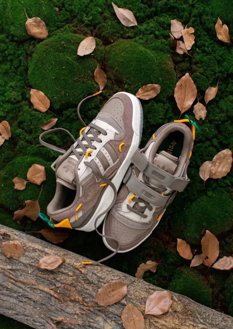 Alternative view of Giày Adidas x FiSN Forum 84 Low 'Brown' GV9223