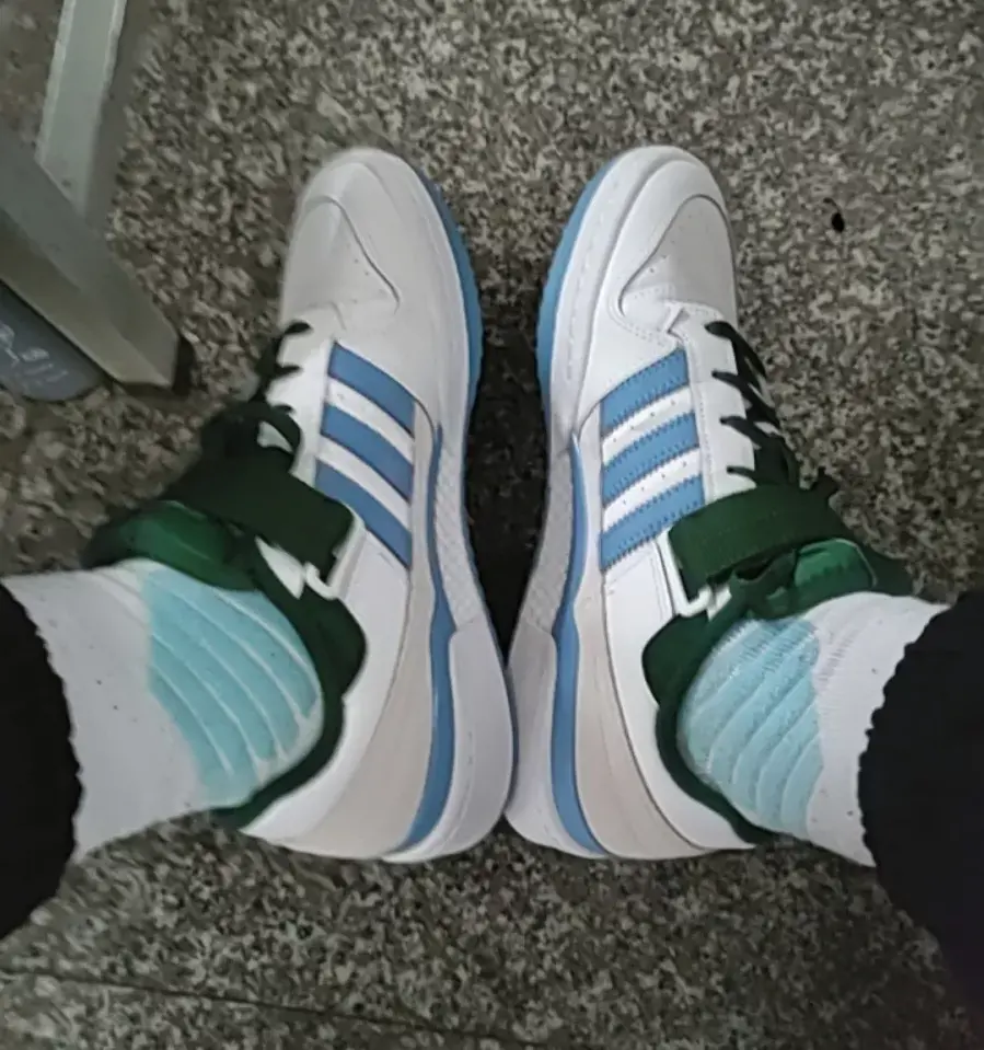 Alternative view of Giày Adidas Forum Low Features UNC 'Blue and Spartan Green Shades' FY6816
