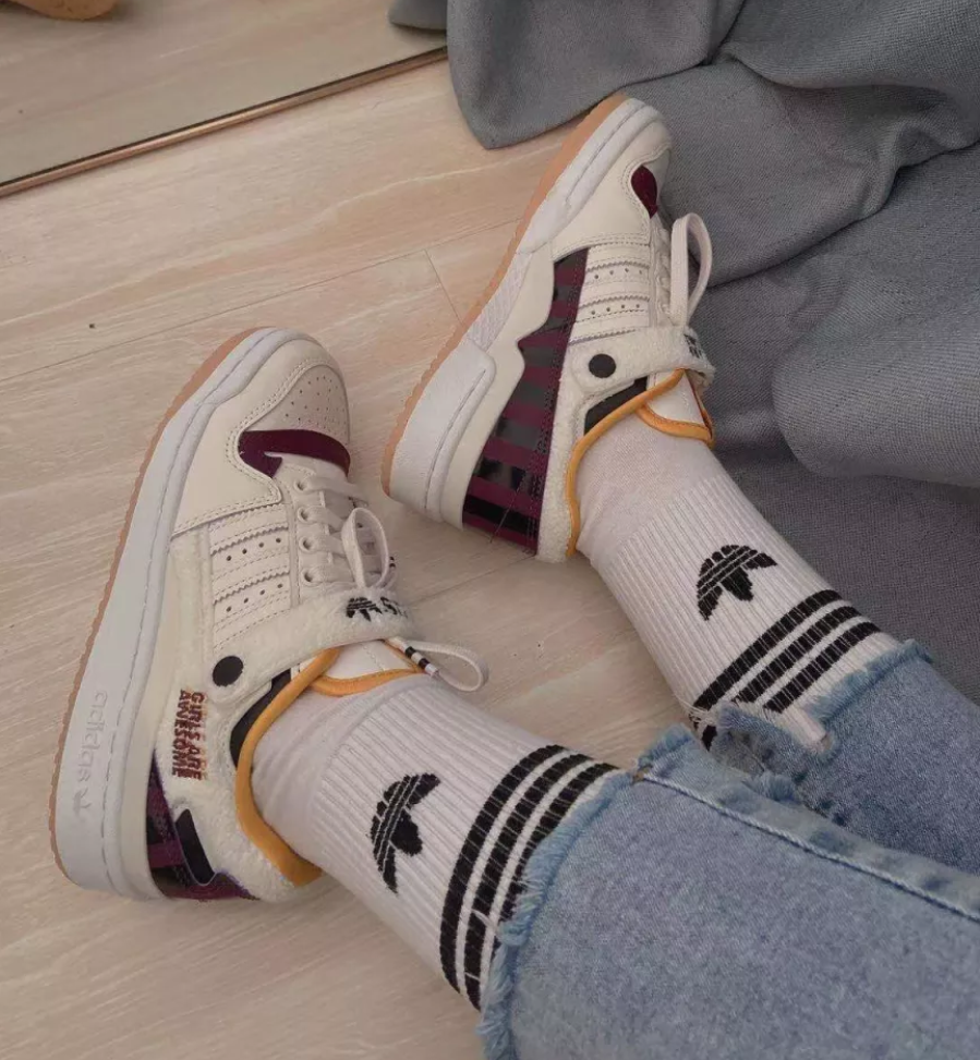 Giày Adidas Girls Are Awesome x Wmns Forum Low 'White Purple Beauty' GY2680 - Ảnh 3