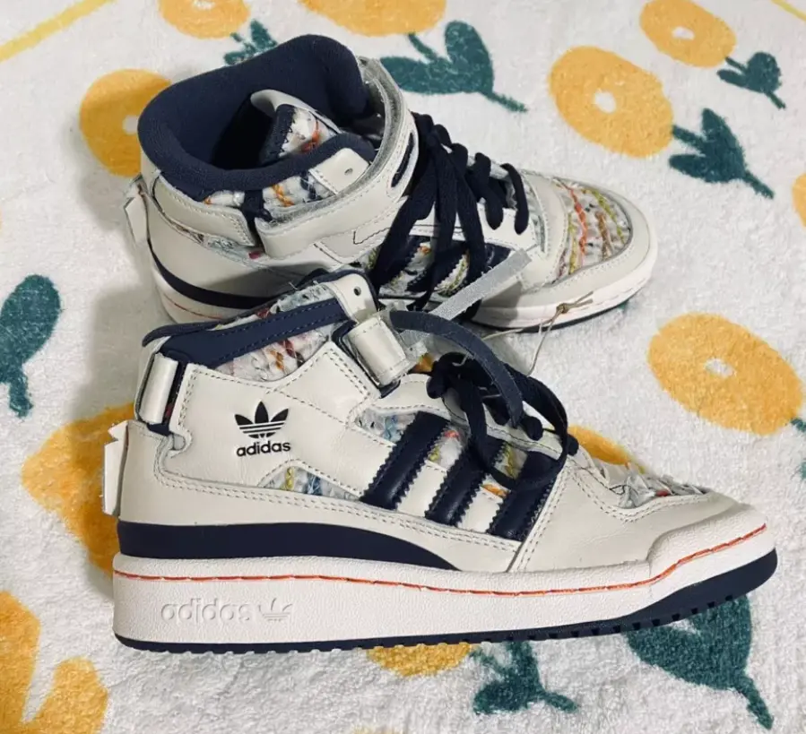 Alternative view of Giày Adidas Forum Mid 'White Navy' GX3958