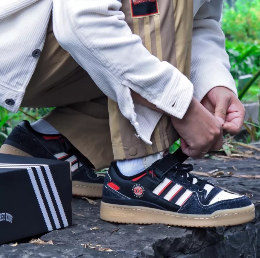 Giày Adidas Midwest Kids x Forum Low 'Black Gum' GW0035 - Ảnh 4