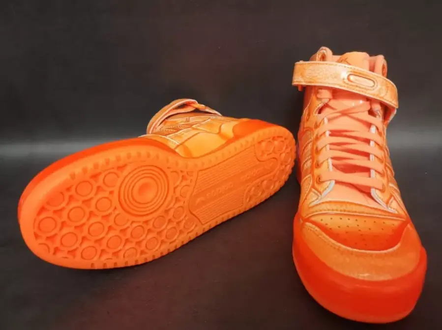 Giày Adidas Jeremy Scott x Forum High 'Dipped Signal Orange' Q46124 - Ảnh 4