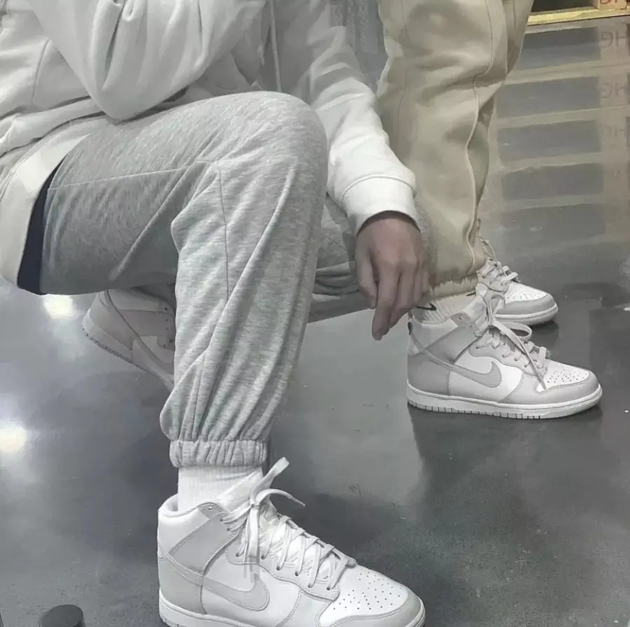 Giày Nike Dunk High GS 'Vast Grey' DB2179-101 - Ảnh 4