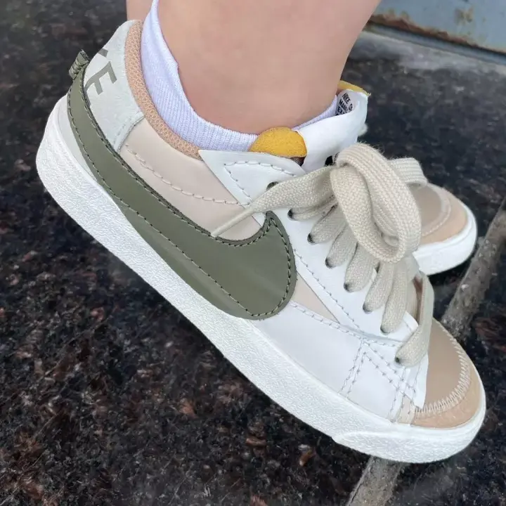 Giày Nike Blazer Low 77 Jumbo 'Sand Drift Medium Olive' DQ1470-105 - Ảnh 10