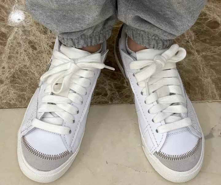 Giày Nike Blazer Low 77 Jumbo 'Khaki Hazel Rush' DZ2772-121 - Ảnh 8