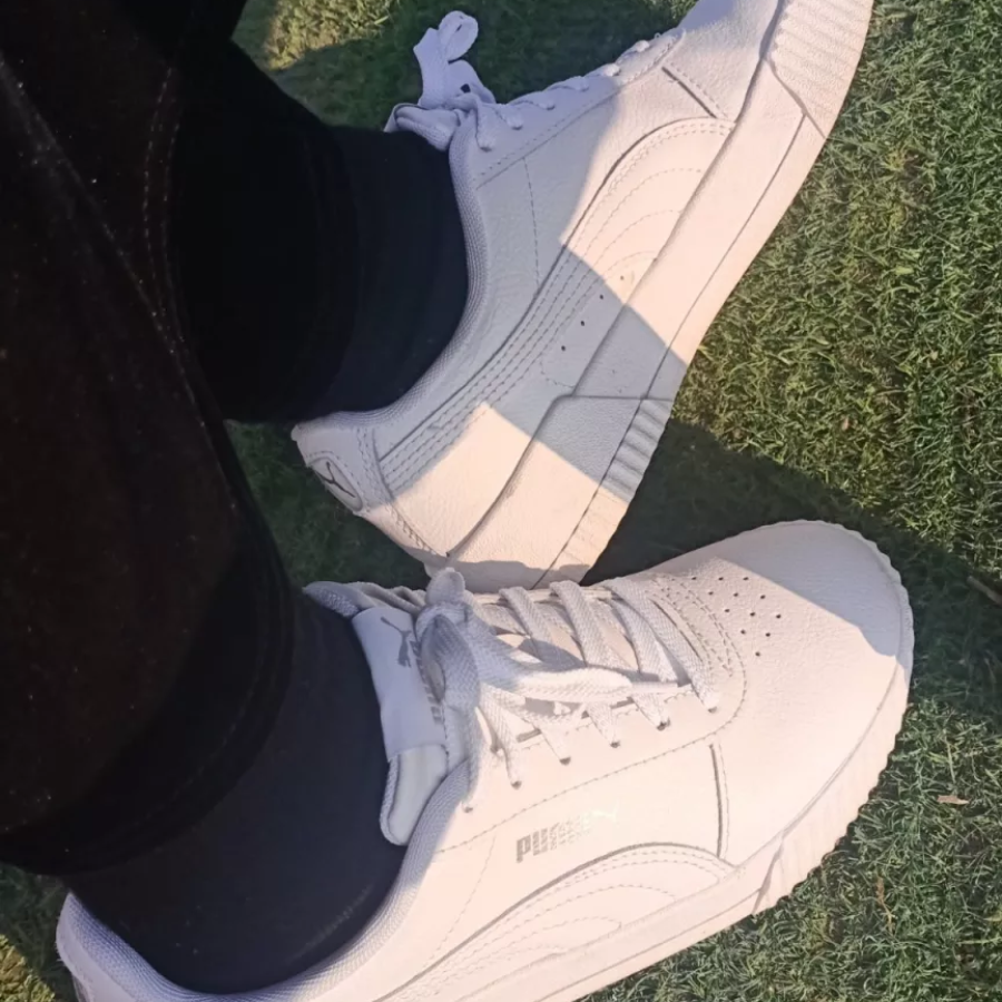 Giày Puma Carina 'Triple White' 370325-02 - Ảnh 4