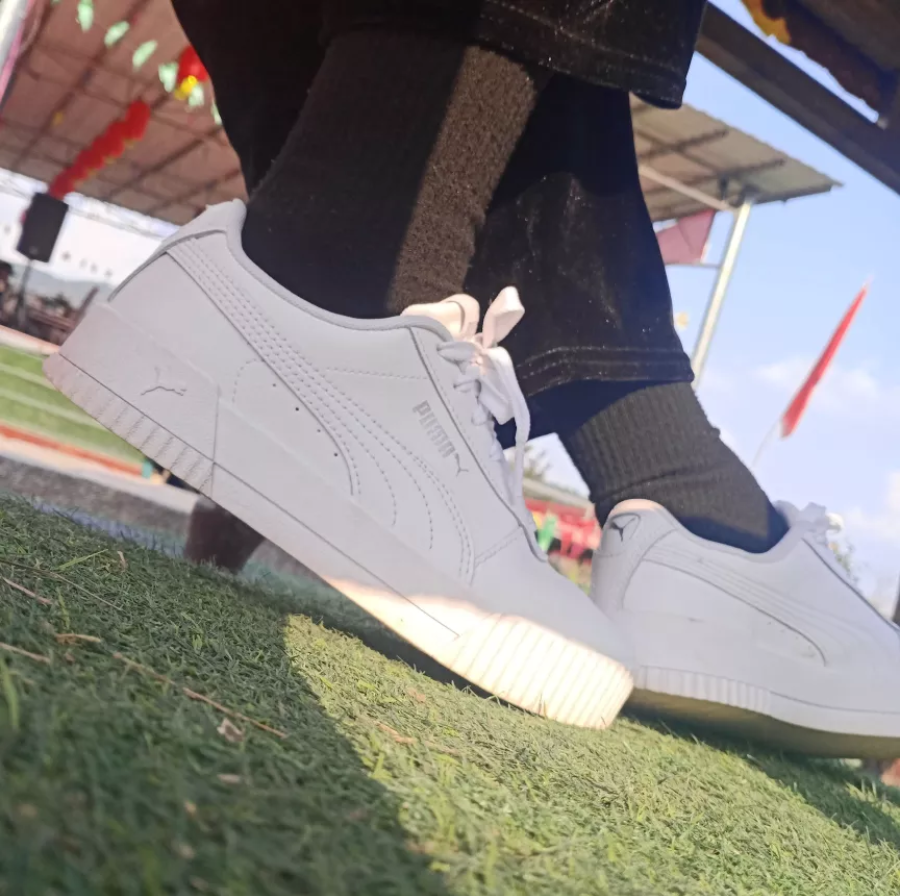 Giày Puma Carina 'Triple White' 370325-02 - Ảnh 5