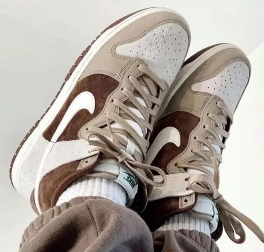 Giày Nike Dunk High “Light Chocolate” DH5348-100 - Ảnh 3