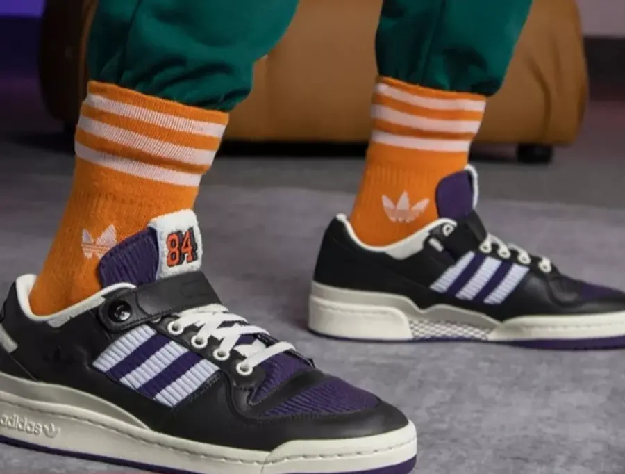 Alternative view of Giày Adidas Originals Forum 84 Low 'Black Purple' HQ7001