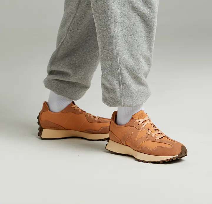 Giày New Balance 327 'Brown Premium Leather' MS327PL - Ảnh 3