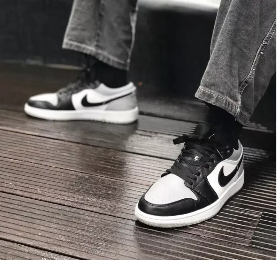 Giày Nike Air Jordan 1 Low "Shadow Toe" 553558-052 - Ảnh 4
