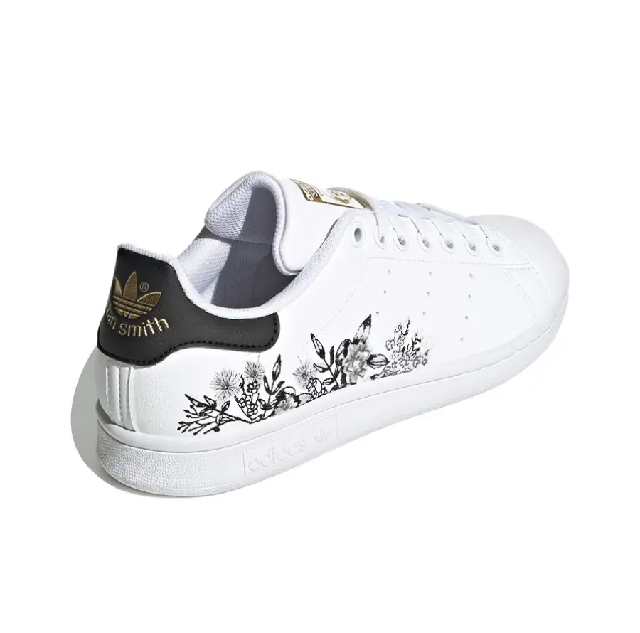 Giày Adidas Stan Smith 'Black Floral White' GV9977 - Ảnh 4
