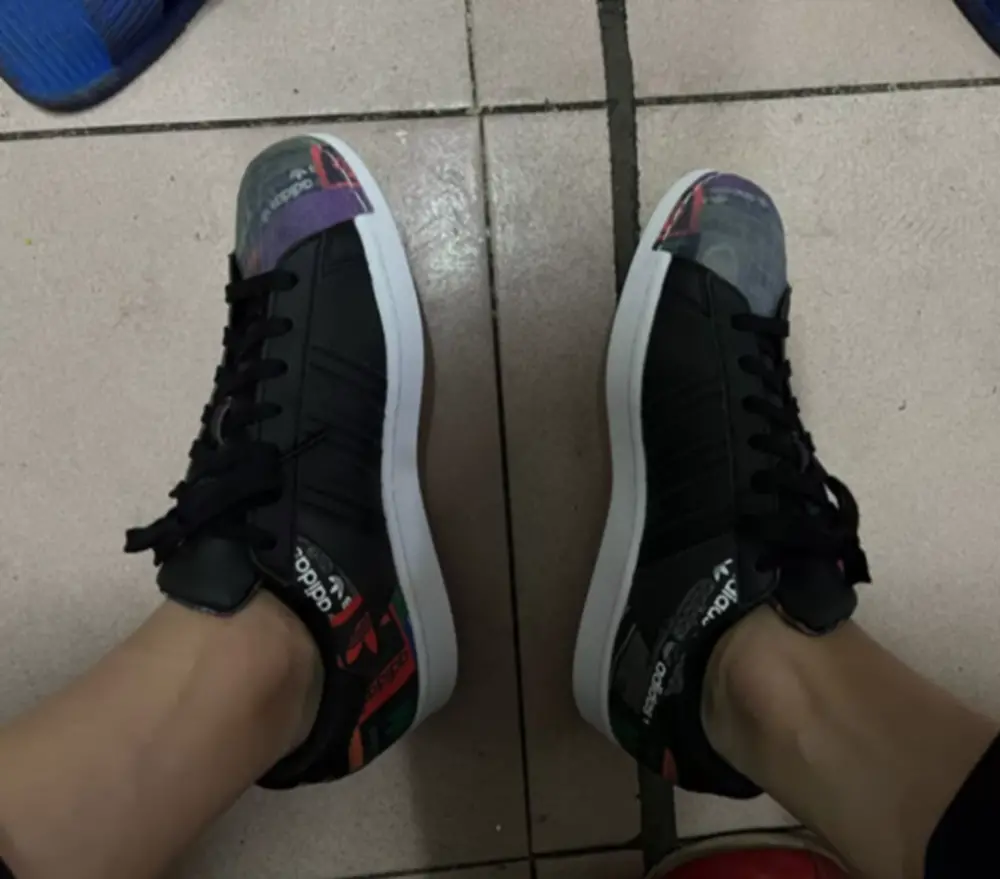 Alternative view of Giày Adidas Superstar 'Black' GX2716
