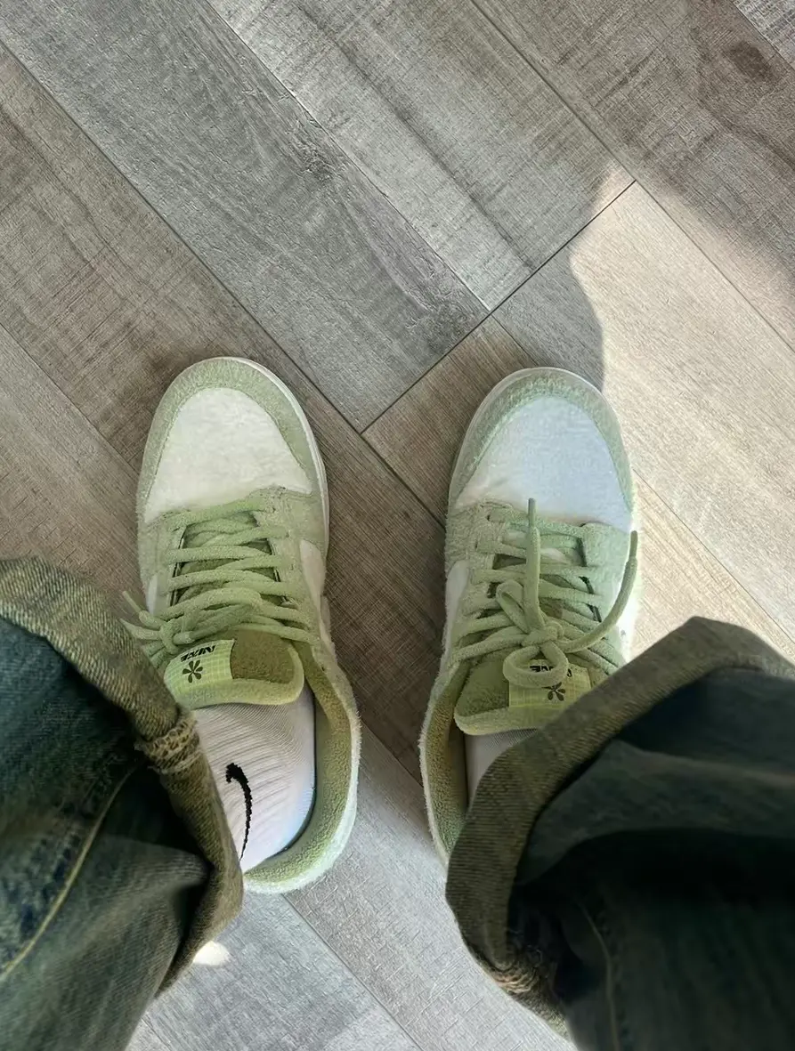 Giày Nike Dunk Low SE Fleece Pack ‘Honeydew’ DQ7579-300 - Ảnh 6