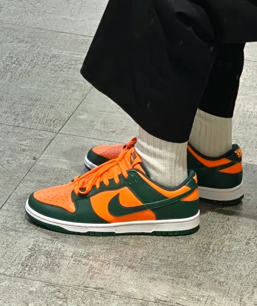 Giày Nike Dunk Low Retro 'Miami Hurricanes' DD1391-300 - Ảnh 5