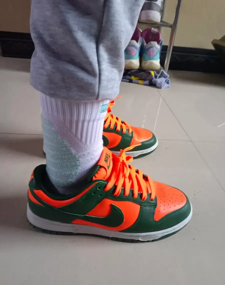 Giày Nike Dunk Low Retro 'Miami Hurricanes' DD1391-300 - Ảnh 3