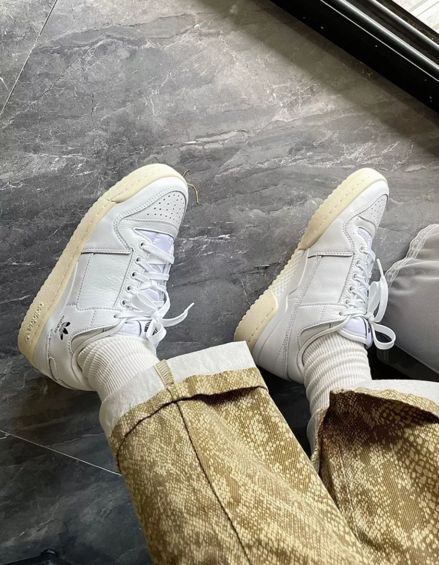 Giày Adidas Forum 84 Low ADV 'White Shadow Olive' GW3180 - Ảnh 4