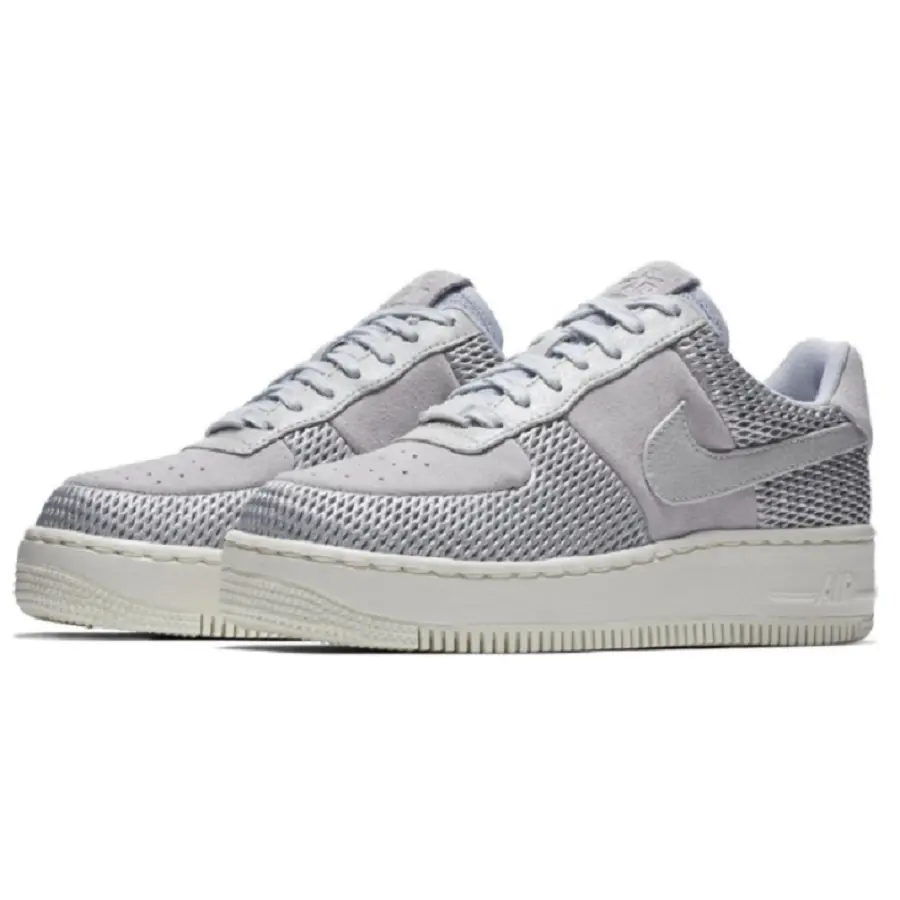 Giày Nike Air Force 1 Upstep Premium ‘Metallic Platinum’ 917590-001 - Ảnh 3