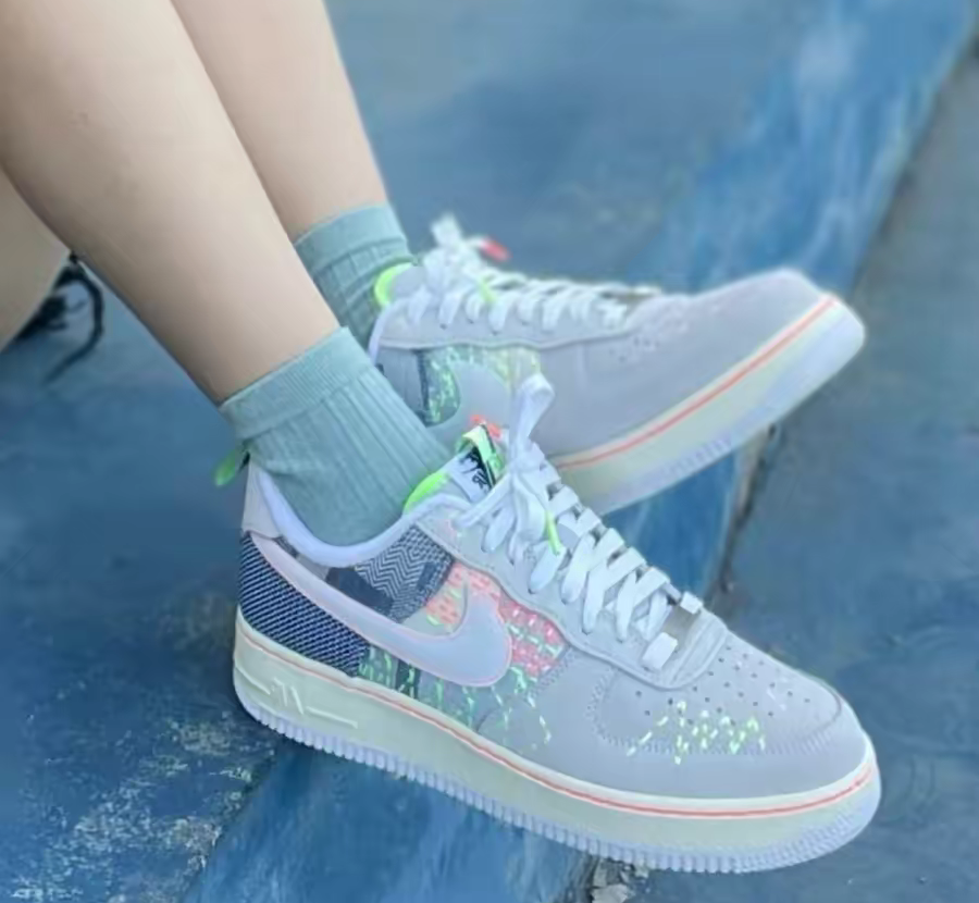 Giày Nike Air Force 1 '07 Premium 'Sashiko' FB1854-111 - Ảnh 6