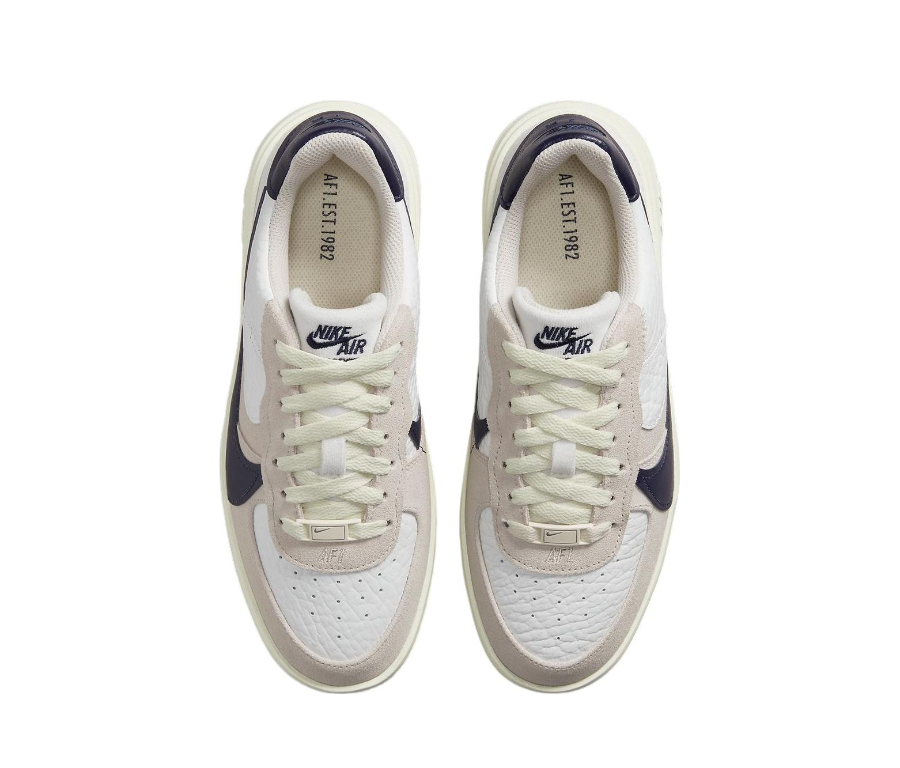 Giày Nike Wmns Air Force 1 PLTAFORM 'Summit White Navy' FB8481-100 - Ảnh 4