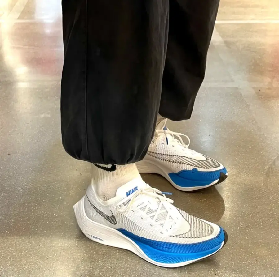 Giày Nike ZoomX Vaporfly Next% 2 'White Photo Blue' CU4111-102 - Ảnh 3