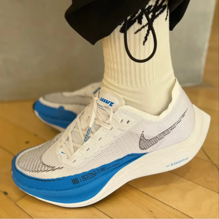Giày Nike ZoomX Vaporfly Next% 2 'White Photo Blue' CU4111-102 - Ảnh 4