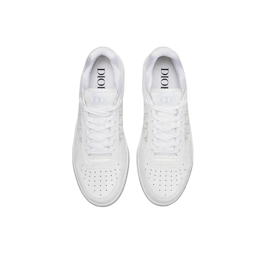 Giày Dior B27 Low Top Smooth Calfskin Oblique 'White' 3SN272ZSB-H000 - Ảnh 4