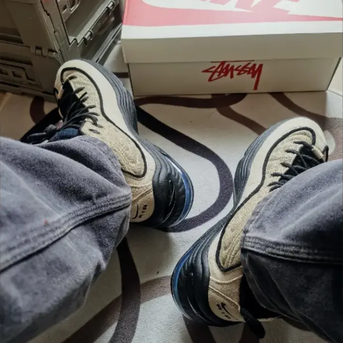 Giày Nike Air Penny 2 'Stussy Rattan Limestone' DX6934-200 - Ảnh 3