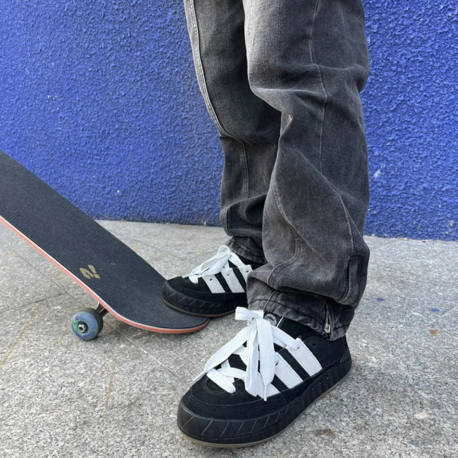 Giày Adidas Adimatic 'Core Black Crystal White' HQ6900 - Ảnh 5