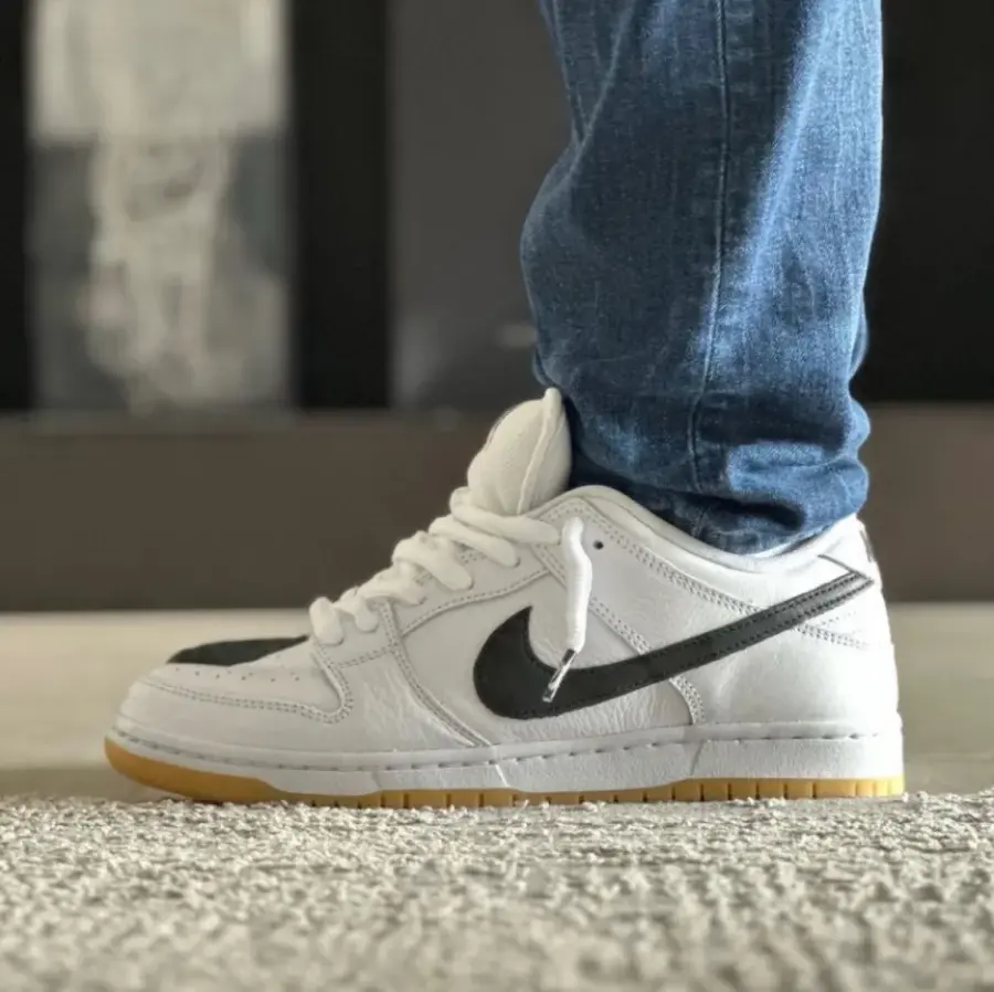 Giày Nike SB Dunk Low Pro 'White Gum' CD2563-101 - Ảnh 4