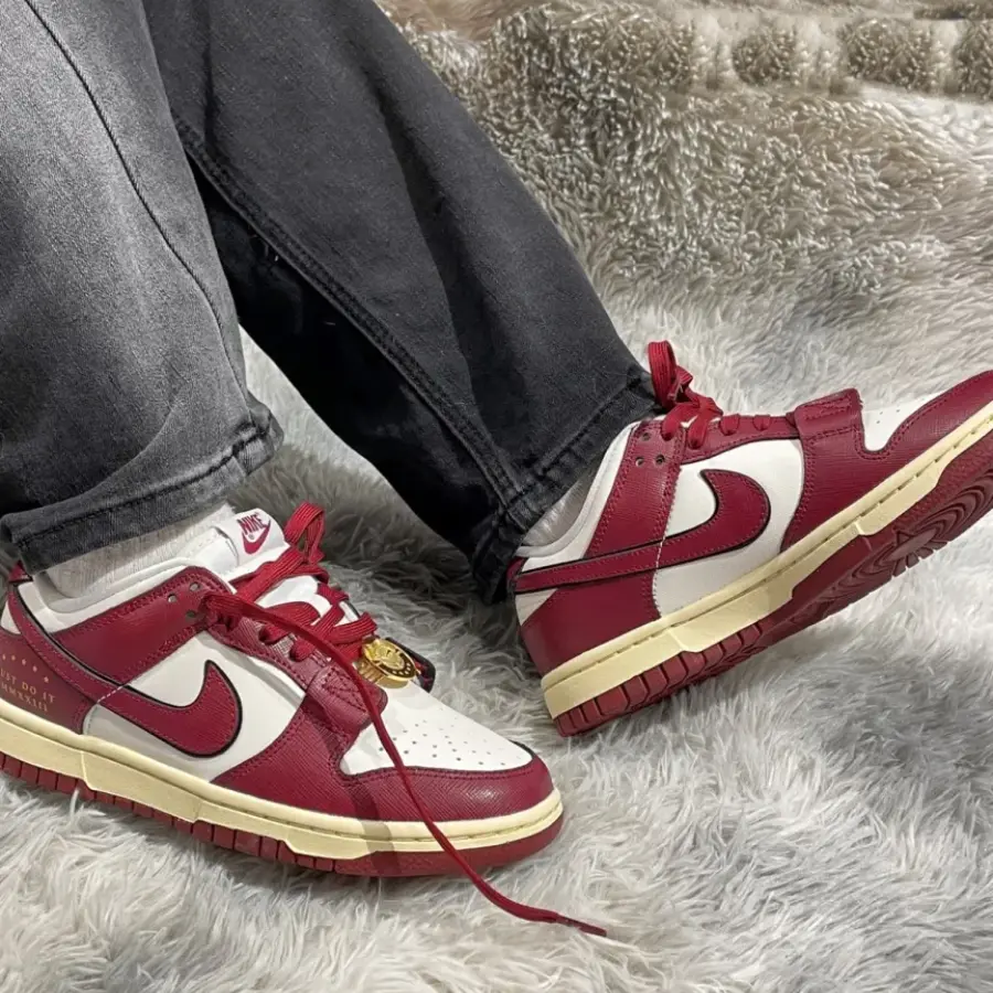 Giày Nike Dunk Low SE 'Just Do It Sail Team Red' DV1160-101 - Ảnh 3