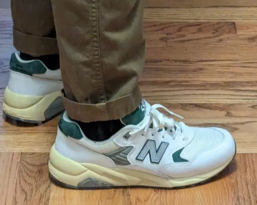 Giày New Balance 580 'White Nightwatch Green' MT580RCA - Ảnh 4