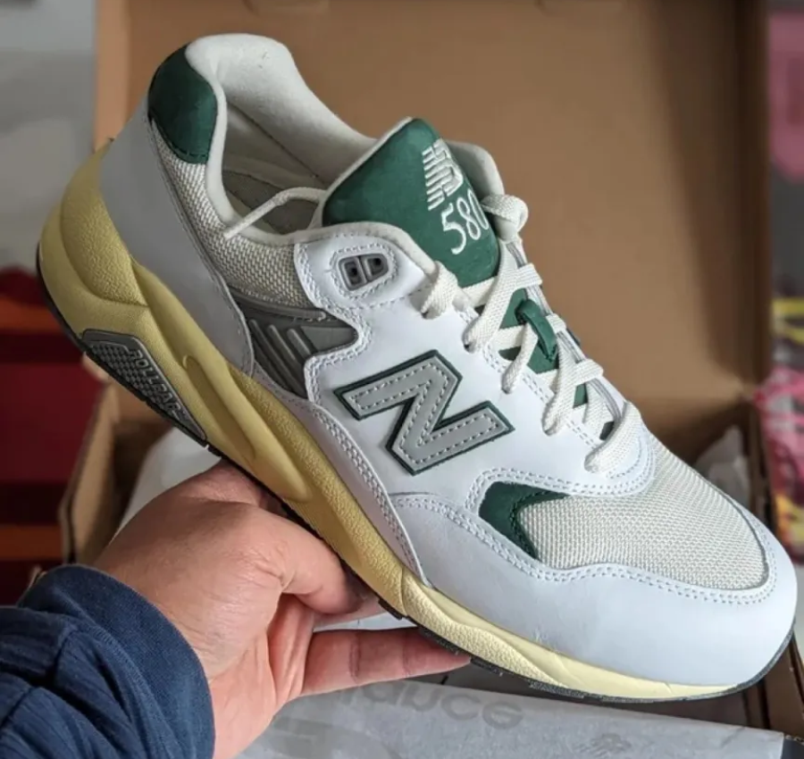 Giày New Balance 580 'White Nightwatch Green' MT580RCA - Ảnh 5