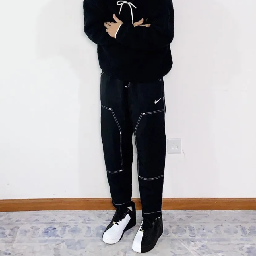 Giày Nike Air Force 1 Low 40th Anniversary Split Black White DX6034-001 - Ảnh 4