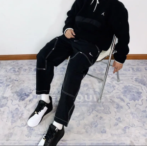 Alternative view of Giày Nike Air Force 1 Low 40th Anniversary Split Black White DX6034-001