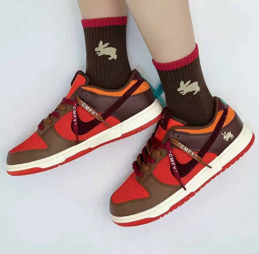 Giày Nike Dunk Low Retro PRM 'Light Crimson' FD4203-661 - Ảnh 3